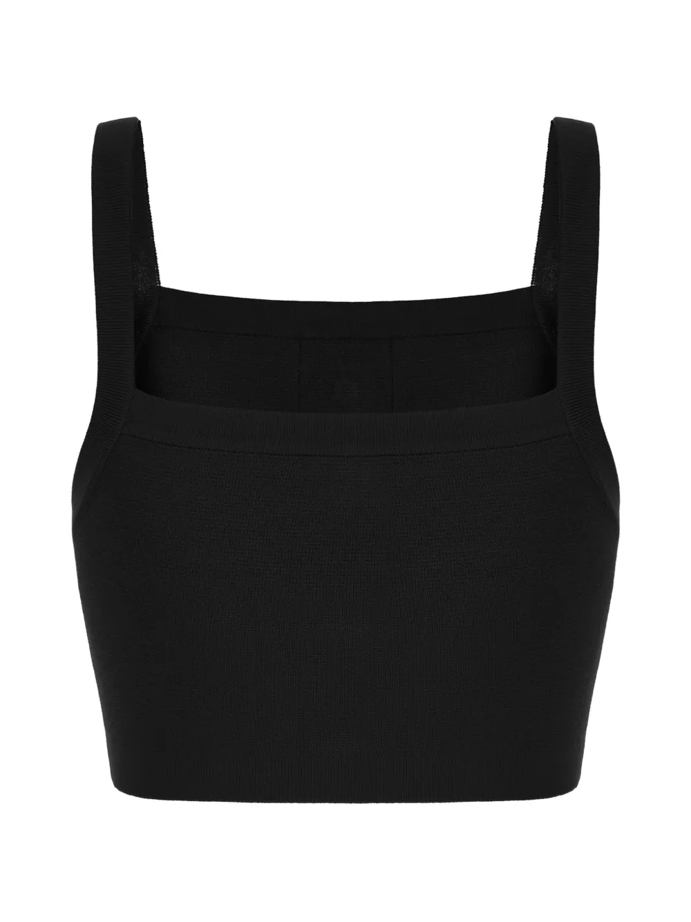 Balmain button-detail top - Schwarz