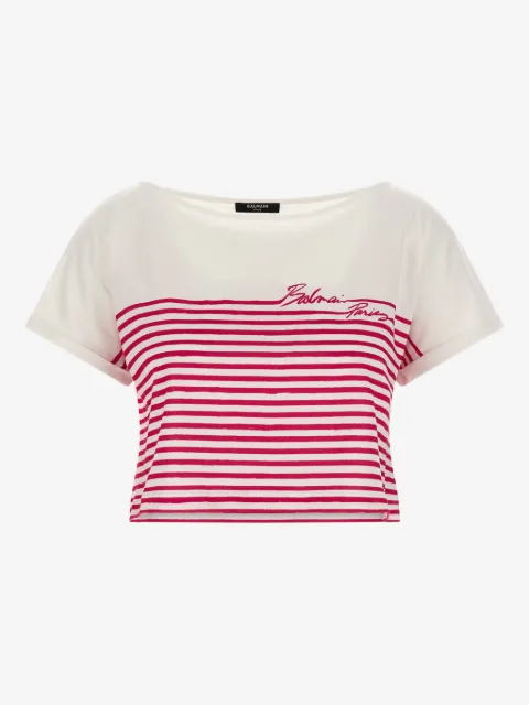 Balmain stribet Marinière T-shirt