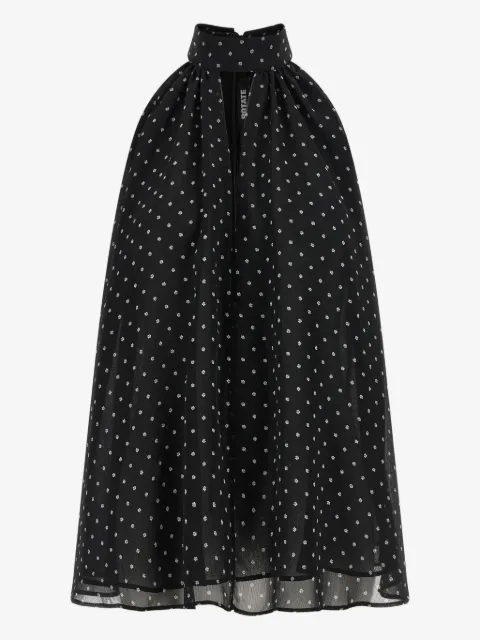 ROTATE BIRGER CHRISTENSEN halterneck bow top black