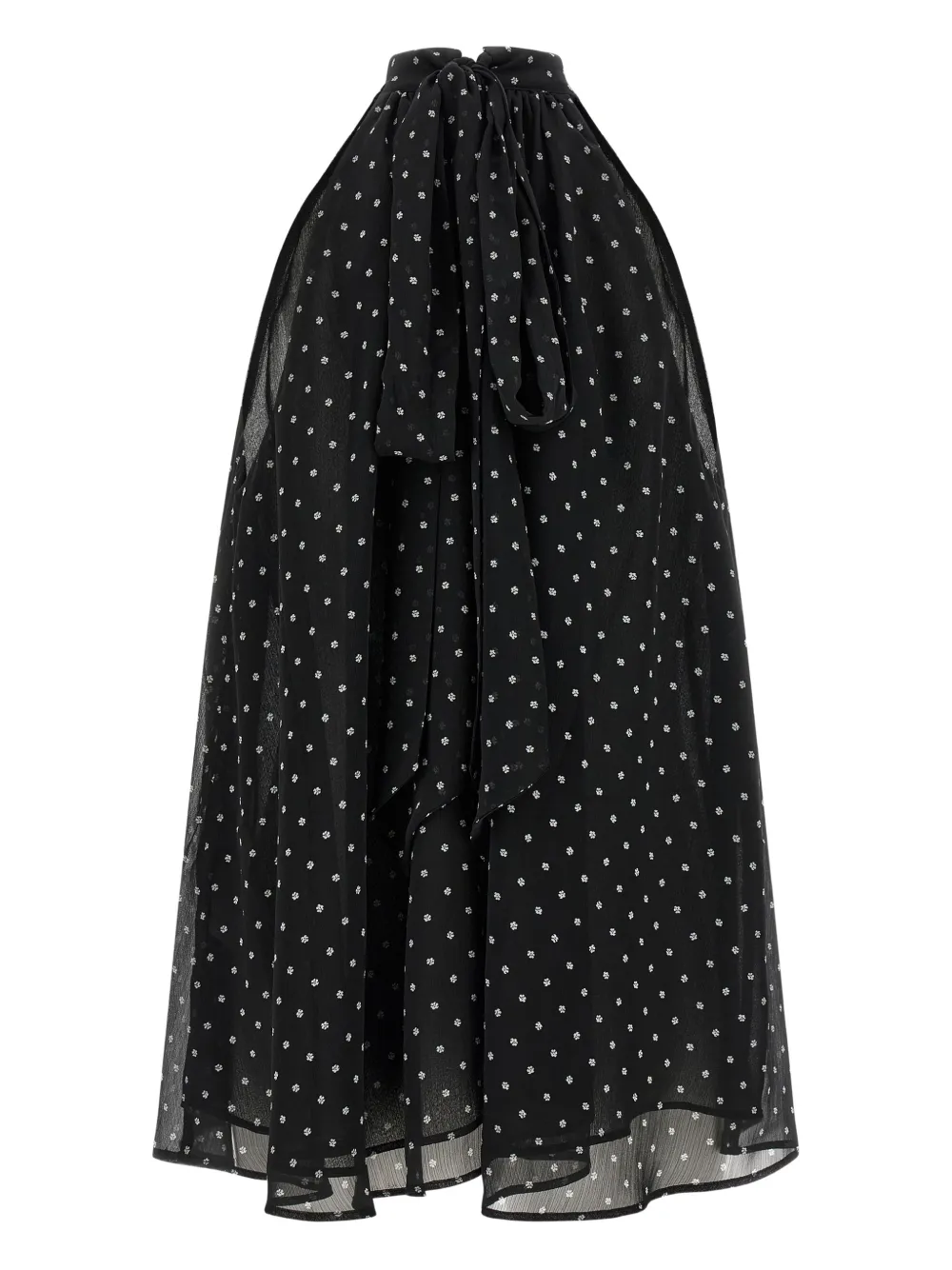 ROTATE BIRGER CHRISTENSEN halterneck bow top - Zwart