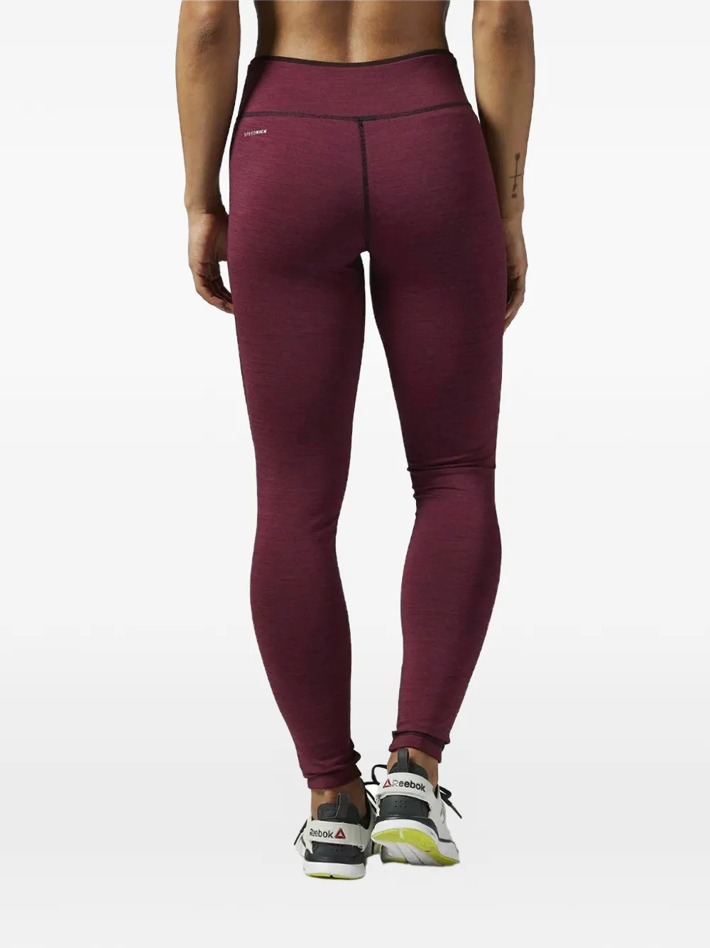  Reebok Contrasting-seam Leggings - Red 