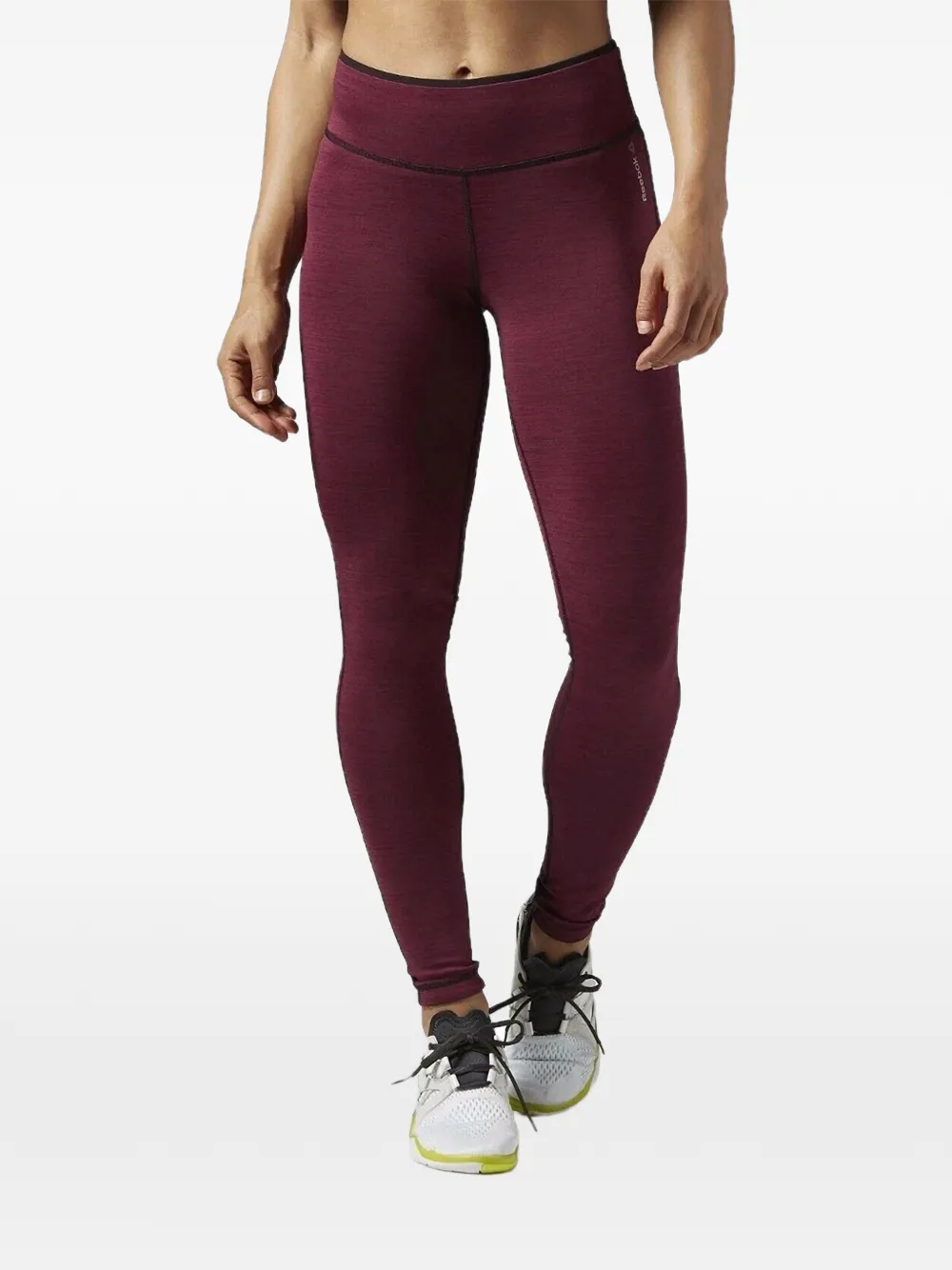 Reebok Leggings mit Kontrastnaht - Rot