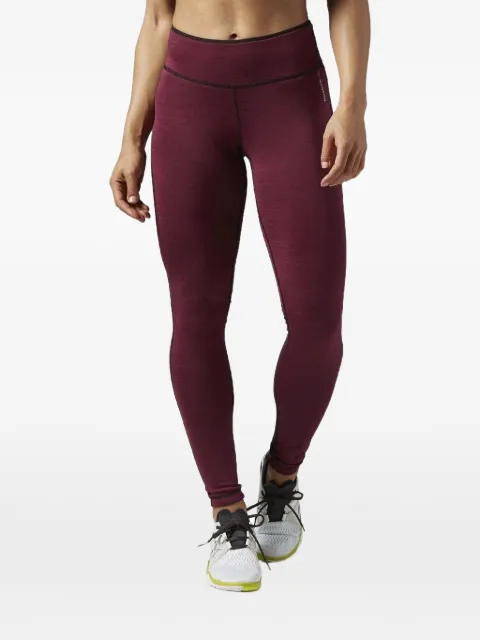 Reebok leggins con costuras en contraste