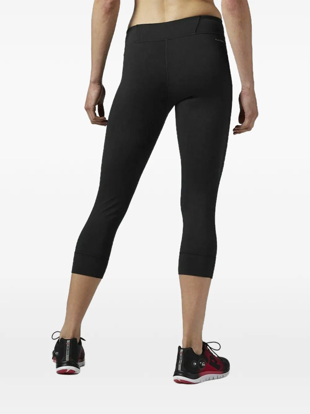 Reebok Cropped legging met logo Zwart