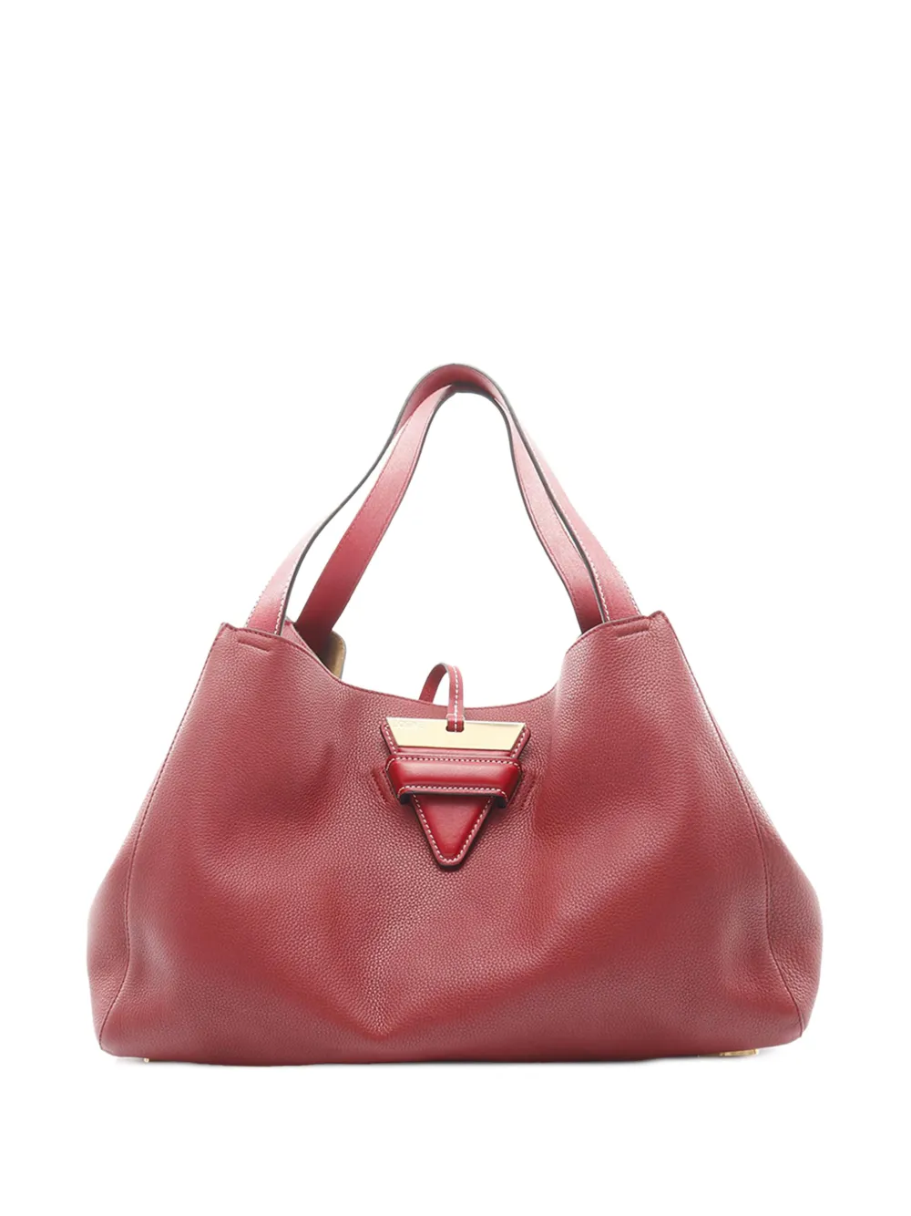 Loewe Pre-Owned 2010-2025 Grained Leather Barcelona tote bag - Red