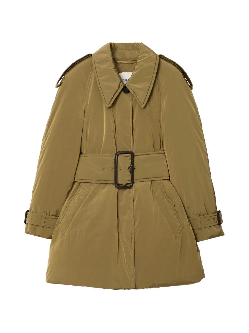 Burberry Gefütterte Jacke mit Gürtel - Nude