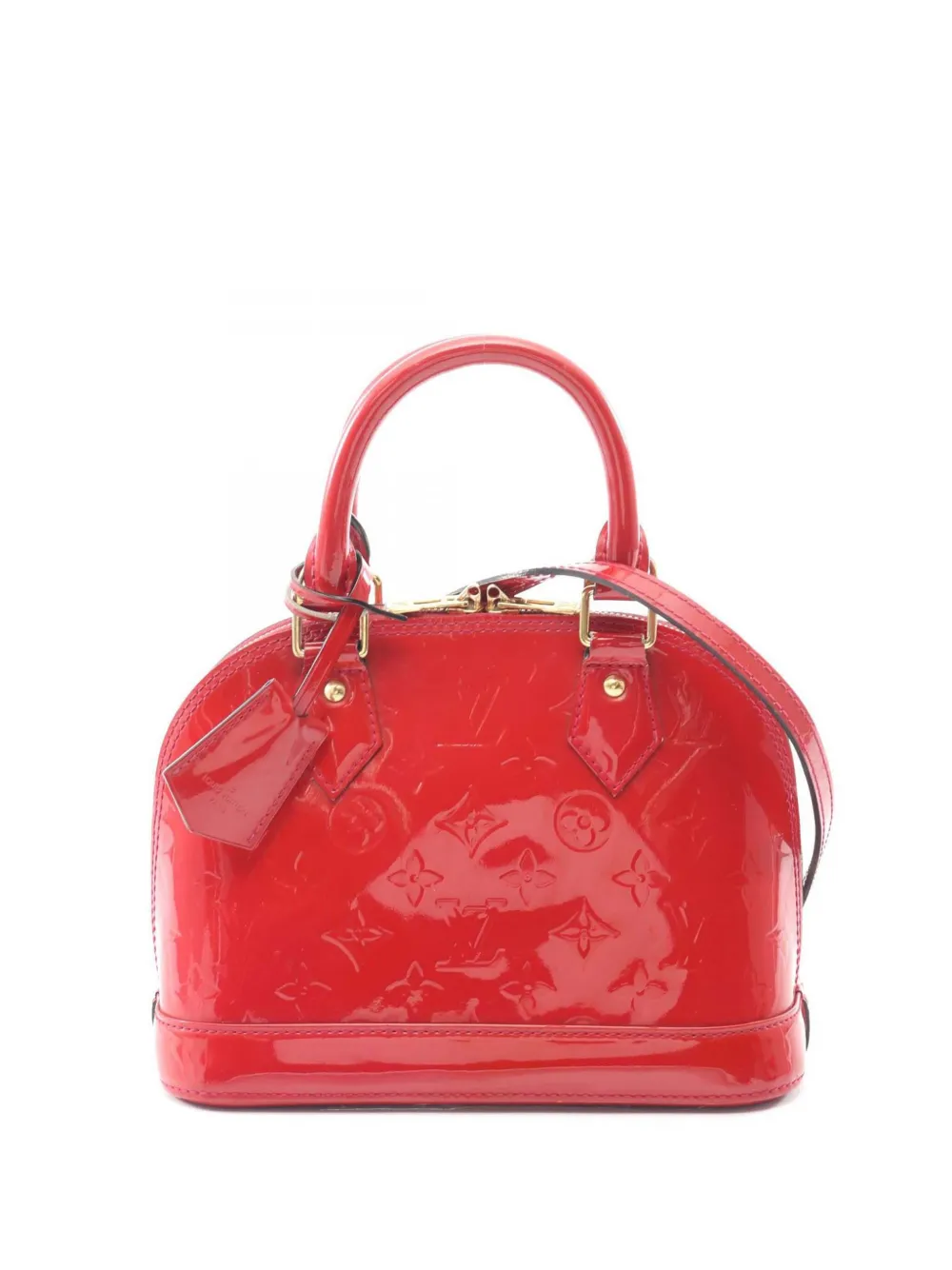 Louis Vuitton Pre-Owned 2013 Monogram Vernis Alma BB satchel - Rosso