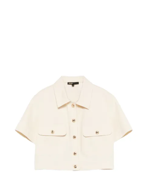 Maje camisa con bolsillo de parche