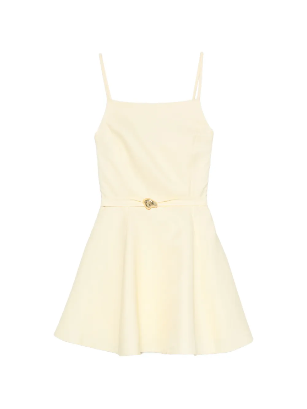 Maje belted flared dress - Giallo