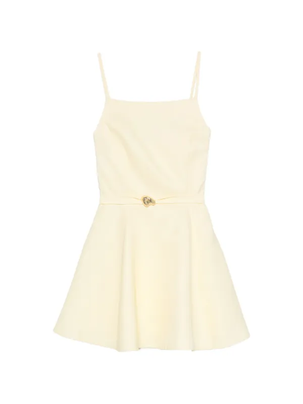 maje gold dress Strappy flared in Pale Yellow at Nordstrom, Size 42 creative education of canada