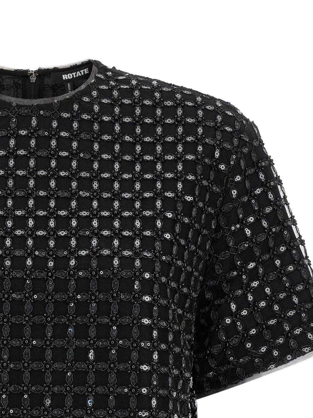 Sequin-Embroidered T-Shirt