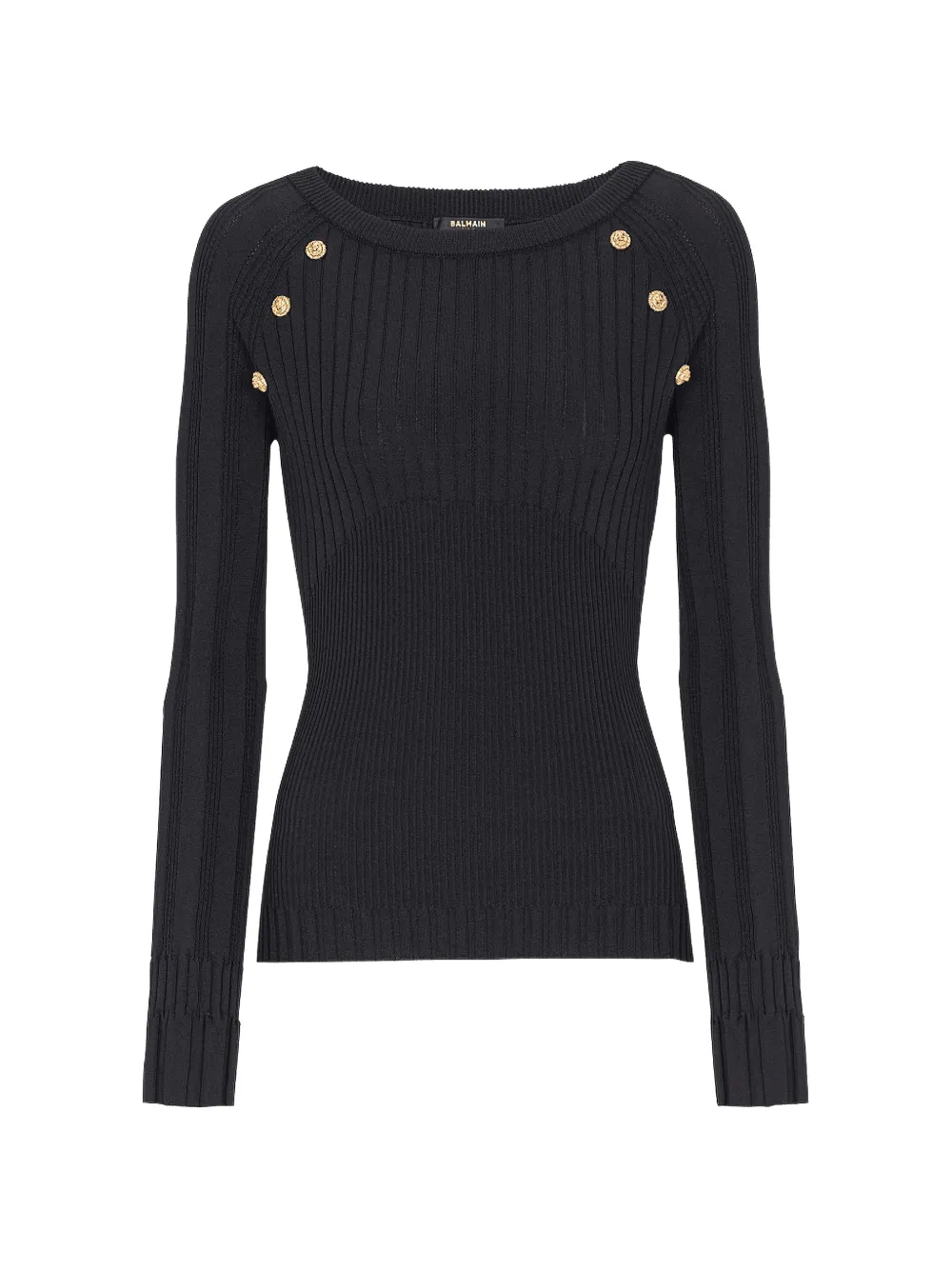 Balmain three-buttons sweater - Nero