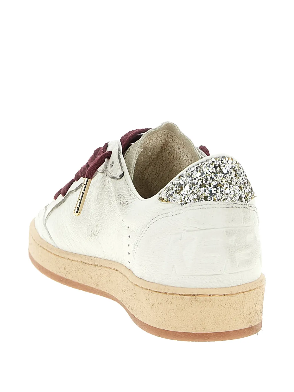 Golden Goose star-patch leather sneakers Wit
