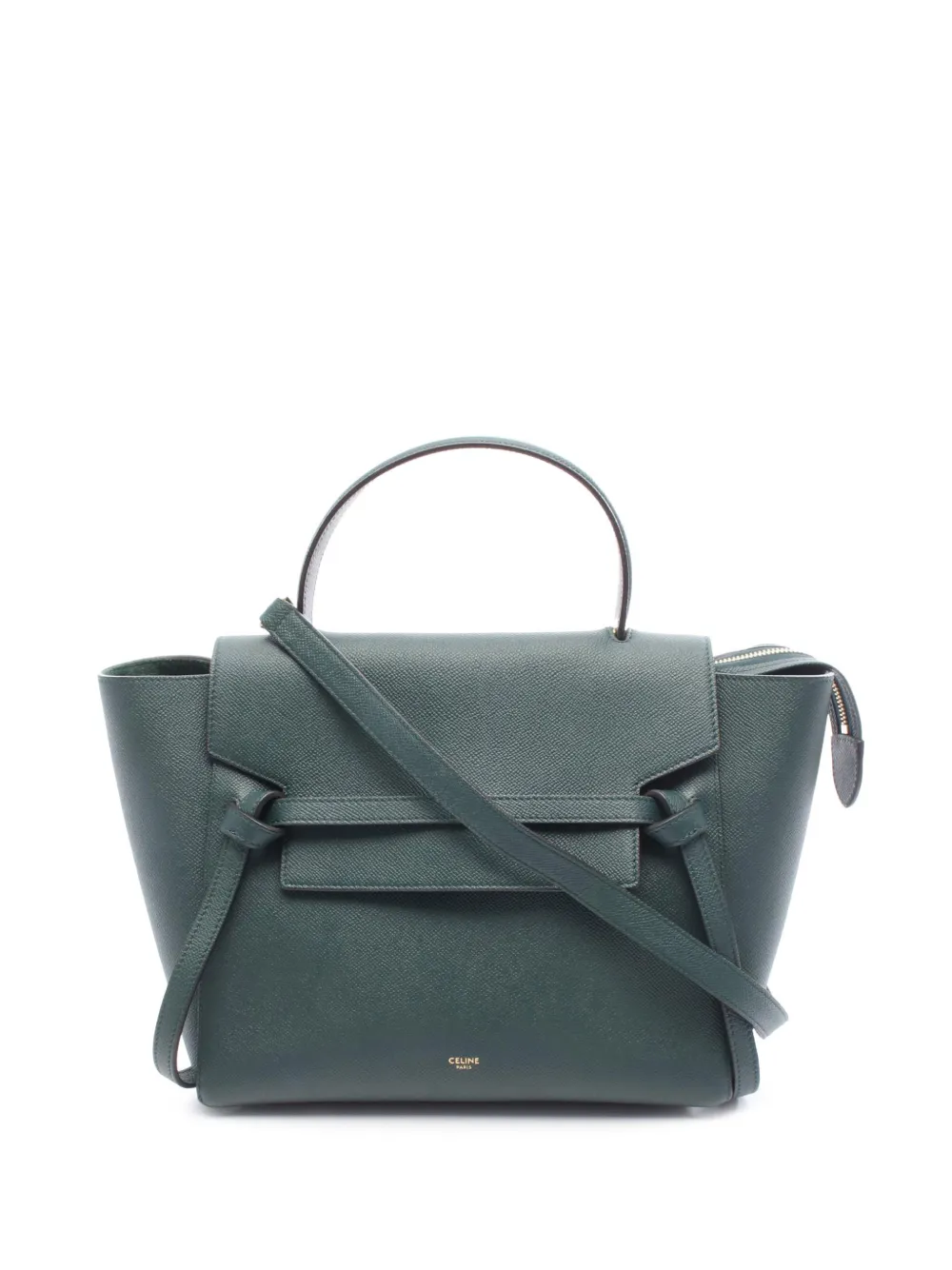 Celine Pre-Owned 2010-2025 Mini Grained Calfskin Belt Bag satchel - Verde