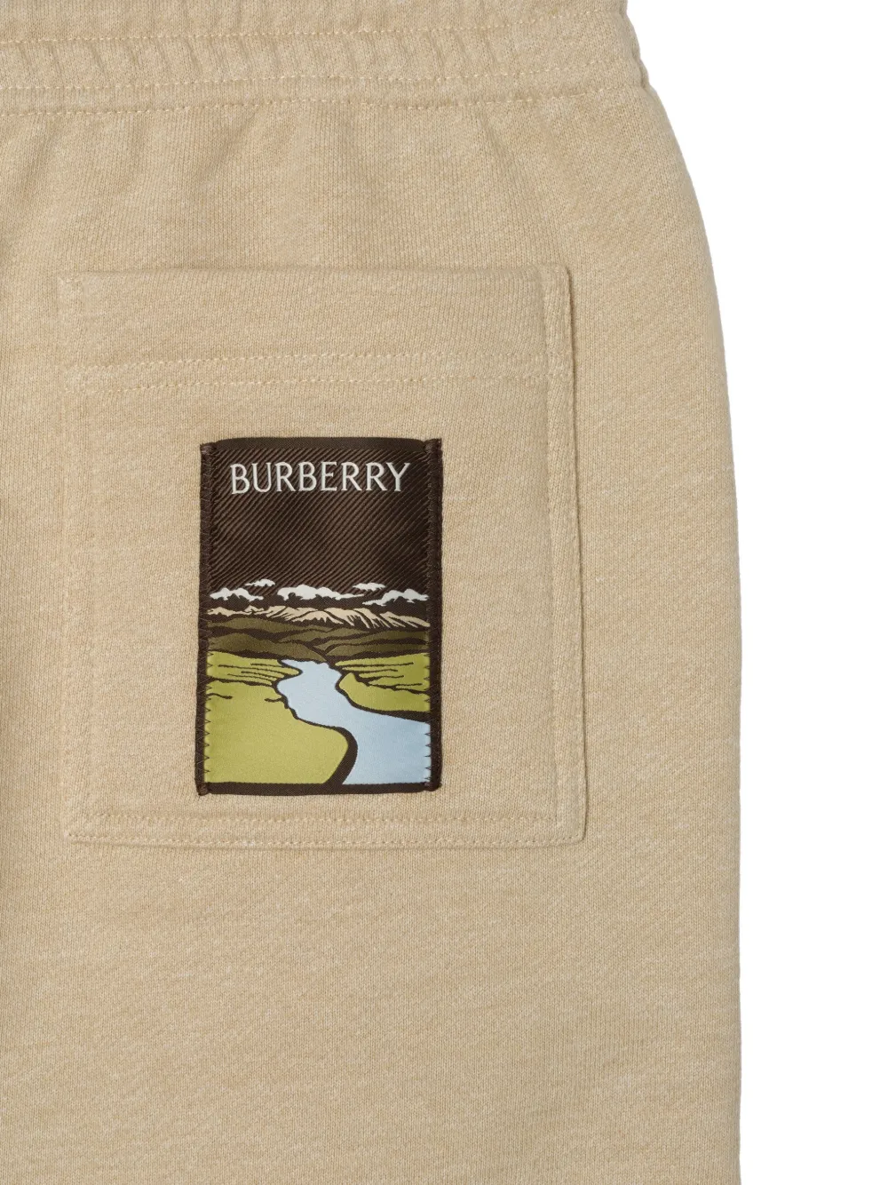Burberry landscape-label track pants - Beige