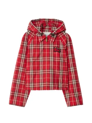 Burberry チェック ソーカム フーデッドジャケット | ニュートラル