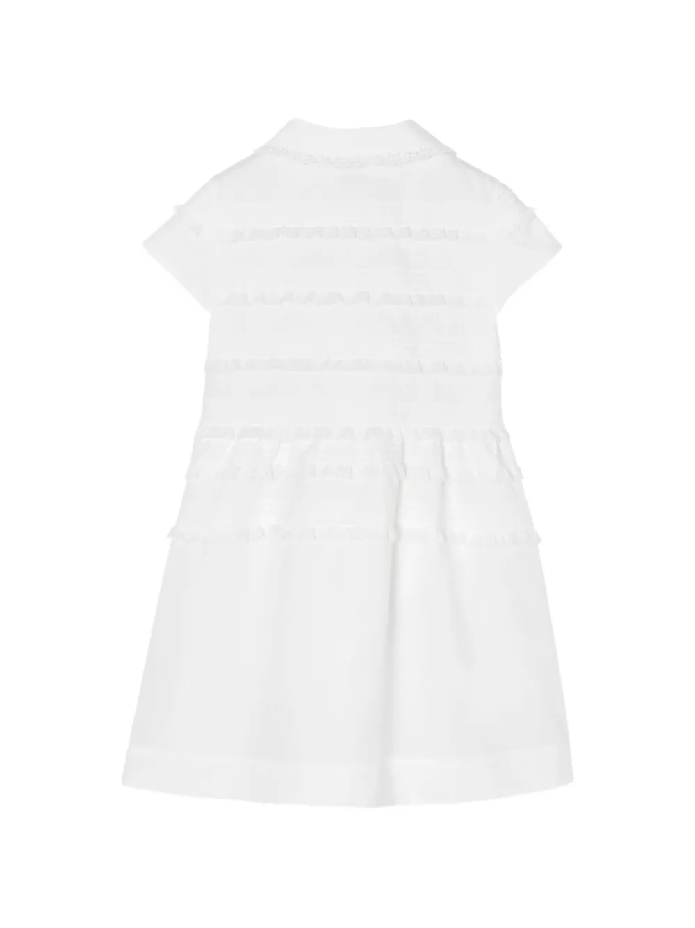  Burberry Kids Vestido Camisero De Encaje - Blanco 