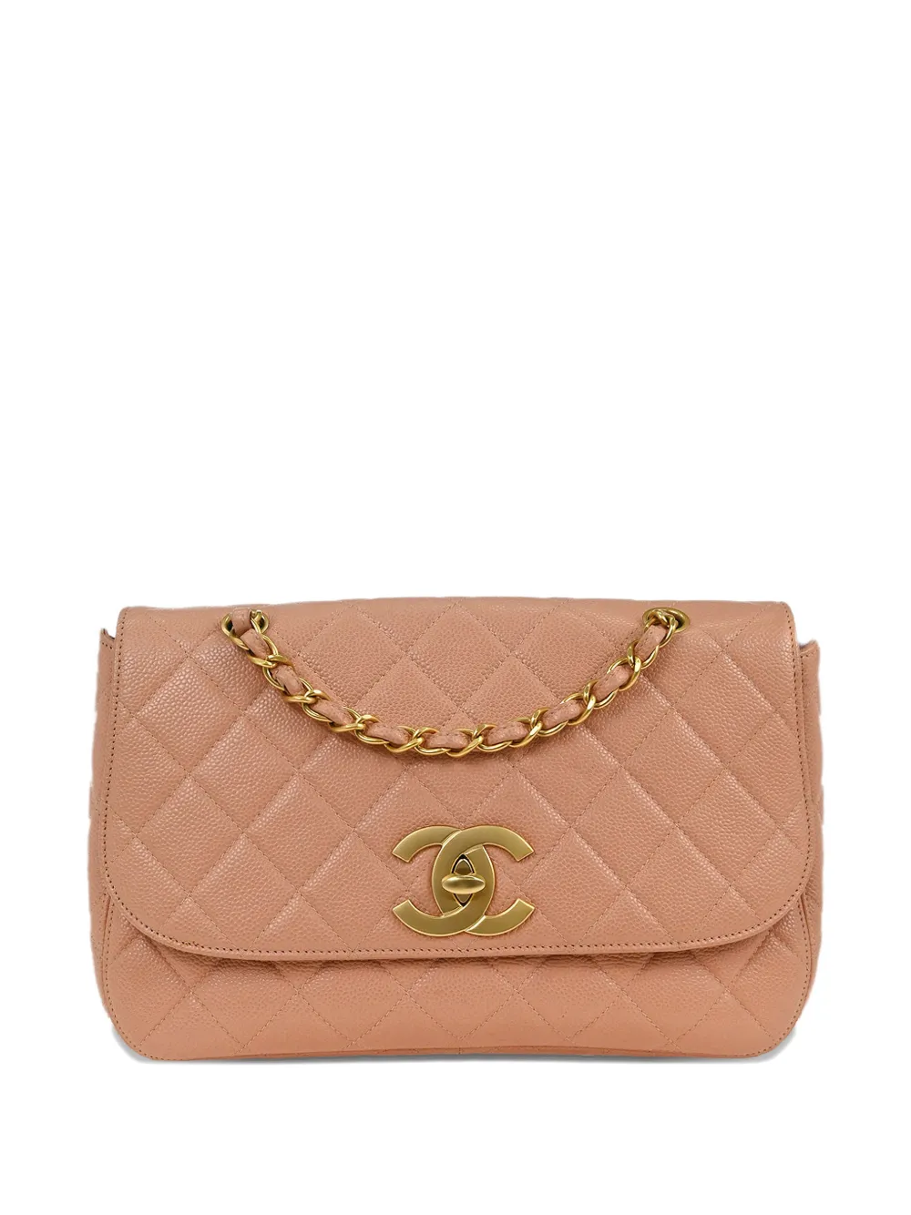 CHANEL Pre-Owned 2000-2001 quilted chain shoulder bag - Rosa