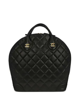 CHANEL キルティングレザー ハンドバッグ CHANEL Pre-Owned 1997 キルティング ハンドバッグ | ブラック