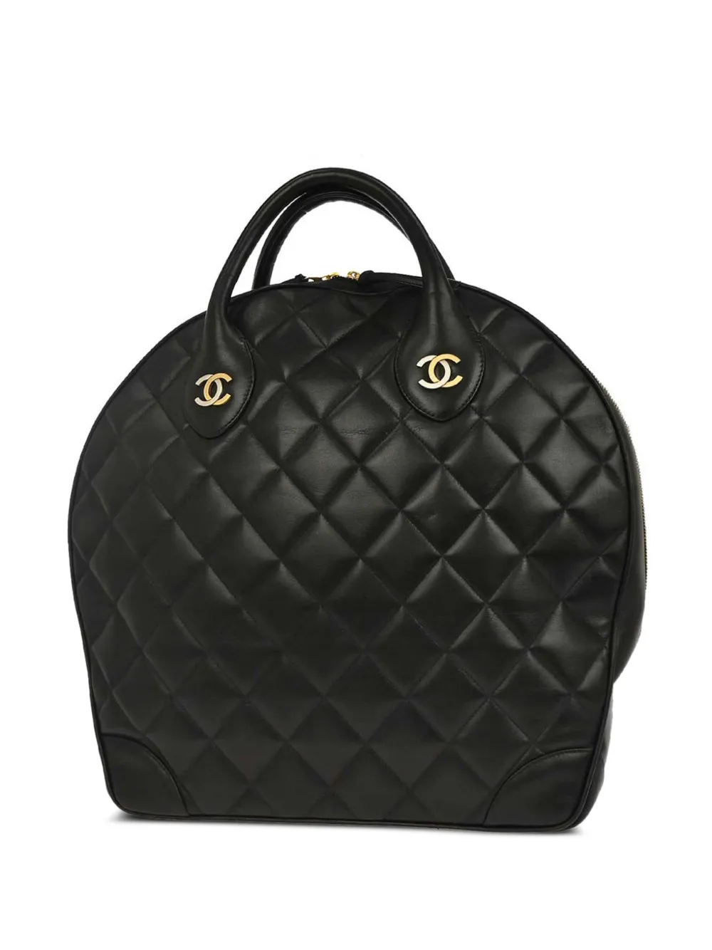 CHANEL Pre-Owned 1998 quilted top-handle tote bag - Zwart