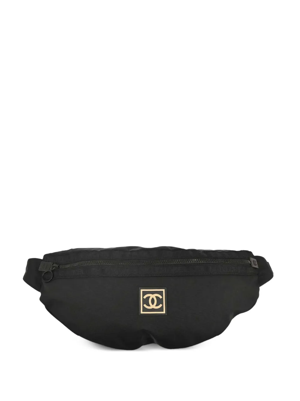 CHANEL Pre-Owned Marsupio con placca logo 2002 - Nero