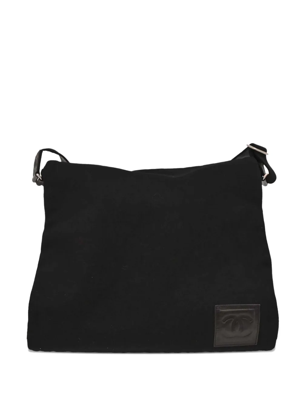 CHANEL Pre-Owned Borsa a tracolla con applicazione logo 2004-2005 - Nero