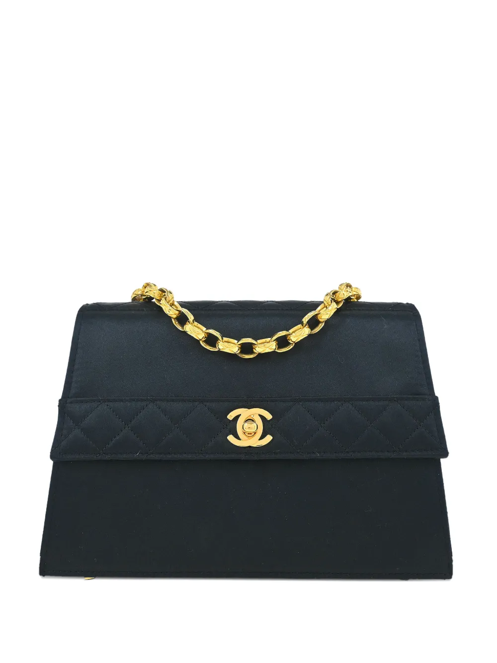 CHANEL Pre-Owned Borsa a spalla trapuntata con catena 1990 - Nero