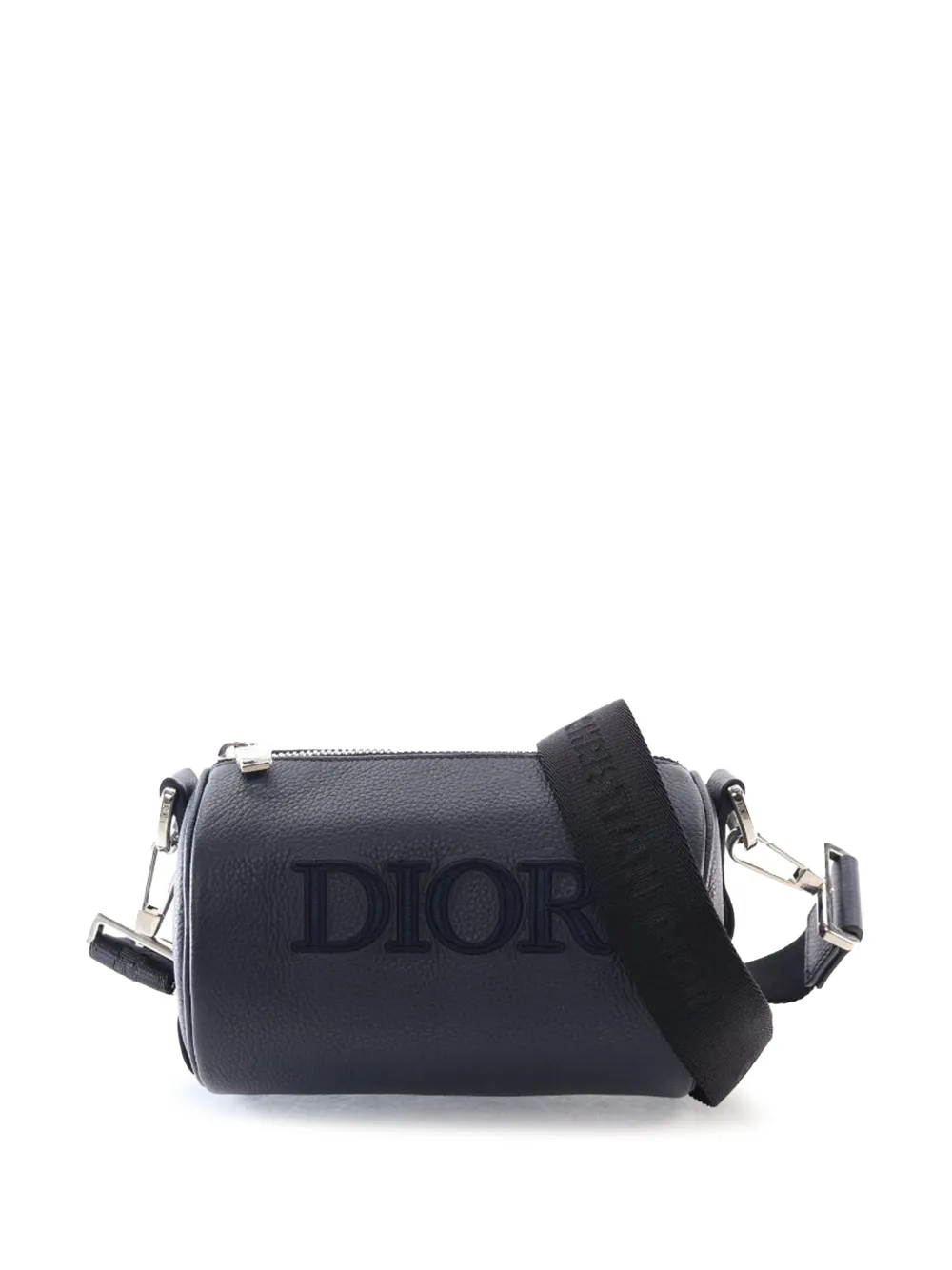 Christian Dior Pre-Owned 2020 Grained Calfskin Roller Messenger Bag satchel | Blue | Image 1