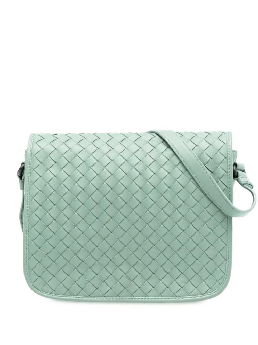 Bottega Veneta Pre-Owned 2012-2025 Nappa Intrecciato Flap crossbody bag - Verde