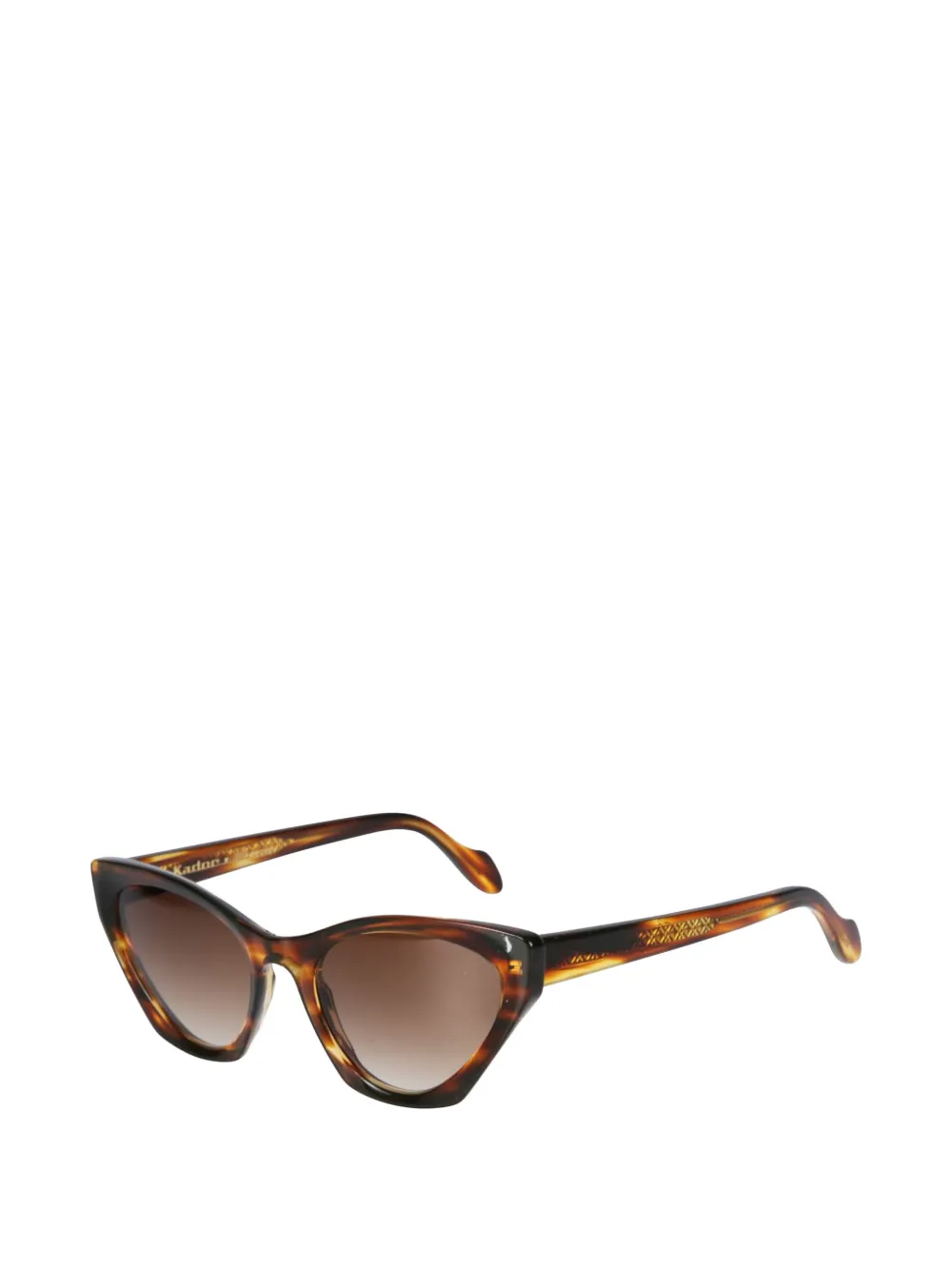 Kador Coachella patterned cat-eye sunglasses - Bruin