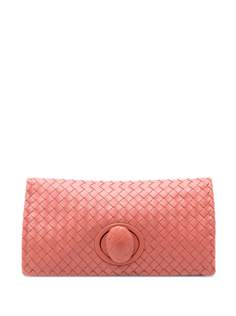 Bottega Veneta Pre-Owned 2012-2025 Nappa Intrecciato Turn Lock clutch bag - Pink