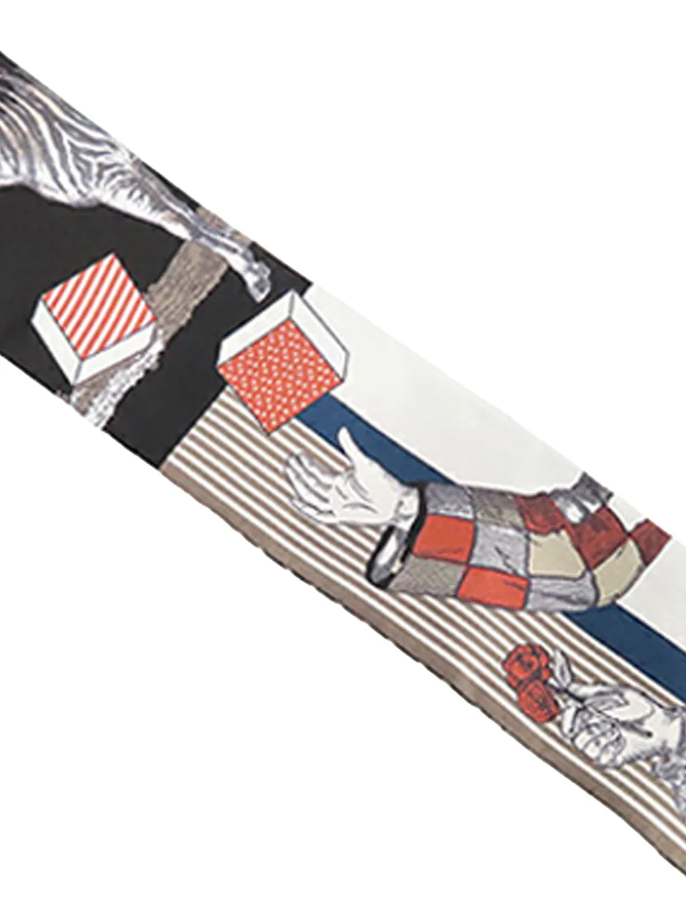 HERMES Pre-owned 2000-2025 Grand Theatre Nouveau Silk Twilly Scarf Scarves In Brown