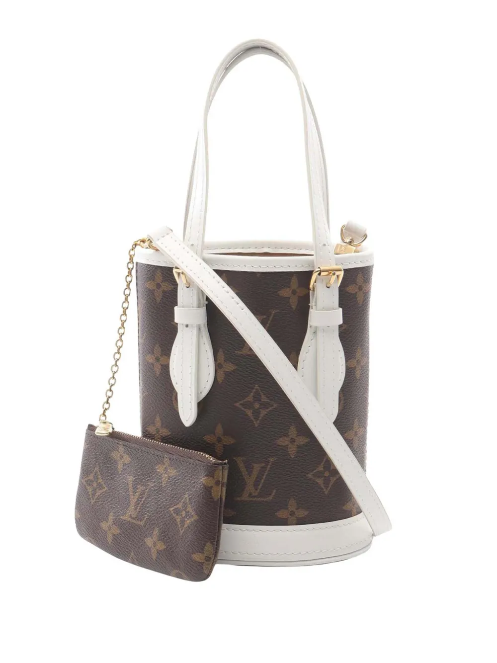 Louis Vuitton Pre-Owned 2021-2025 Monogram Nano Bucket satchel - Marrone