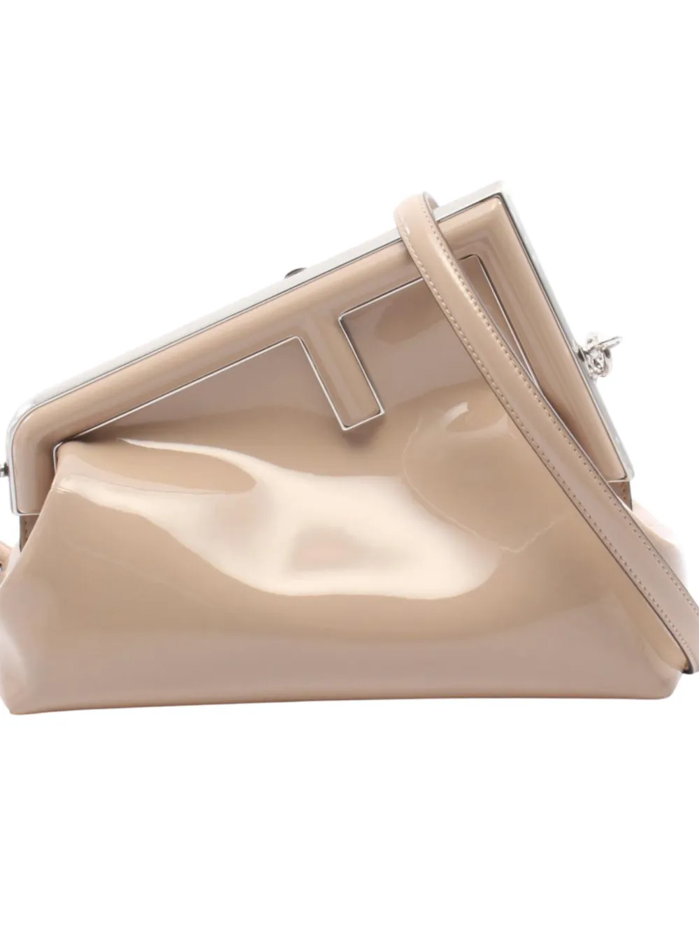 Fendi Pre-Owned 2010-2025 Patent Fendi First crossbody bag - Marrone