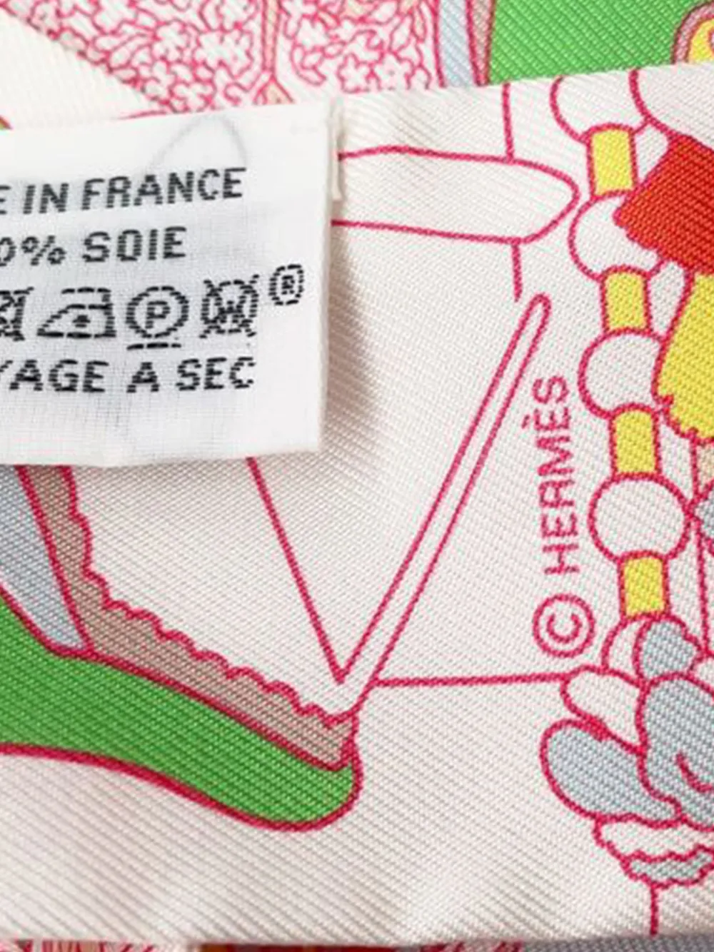 Hermès Pre-Owned 2025 ポニーピットストップ シルク ツイリースカーフ