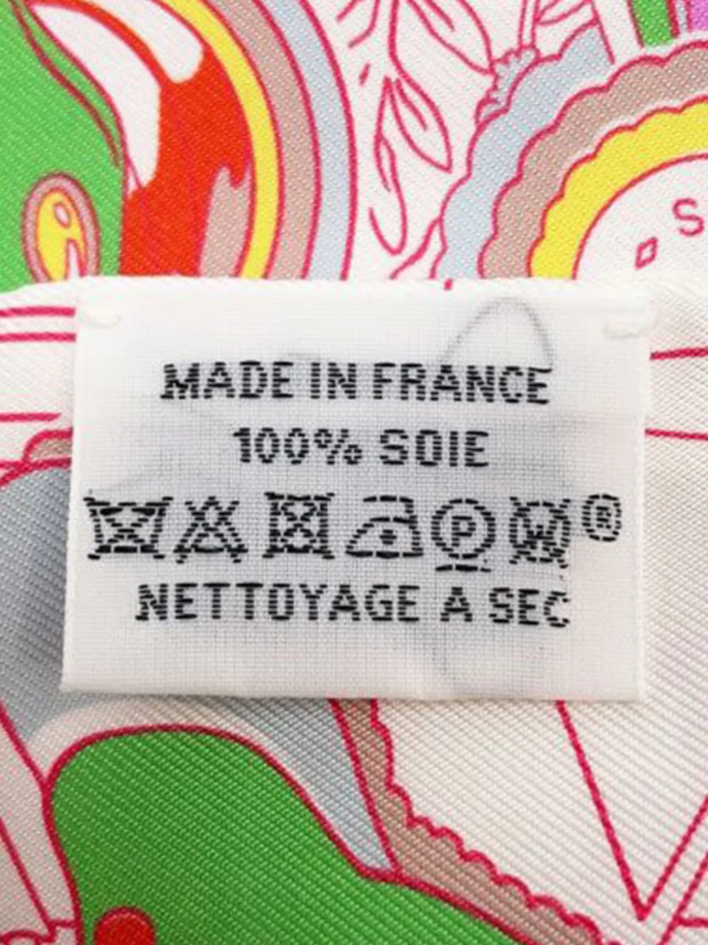 Hermès Pre-Owned 2025 ポニーピットストップ シルク ツイリースカーフ