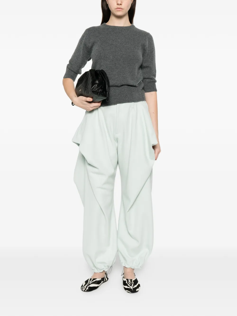 extreme cashmere Kasjmier top Grijs