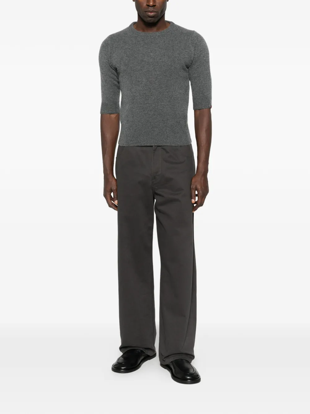 extreme cashmere Kasjmier top Grijs