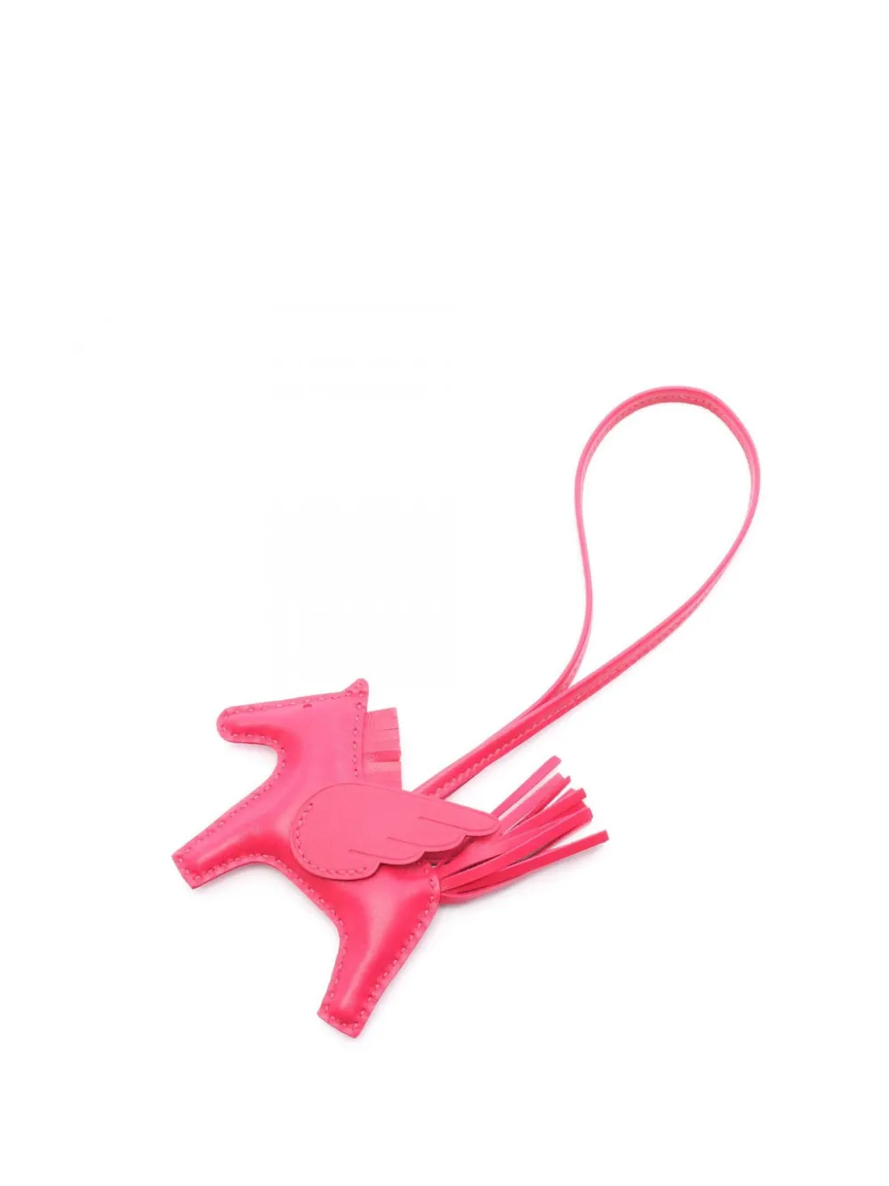 Hermès Pre-Owned 2023 Milo Lambskin and Swift Grigri Rodeo Pegase Bag Charm PM | Pink | Image 1