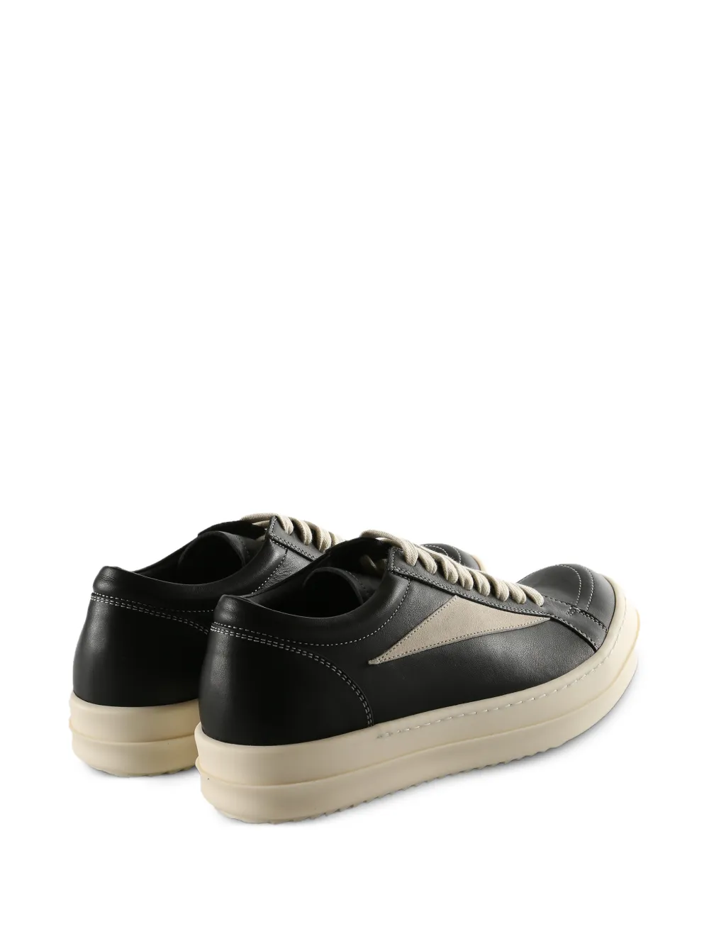 Rick Owens panelled low-top sneakers Zwart