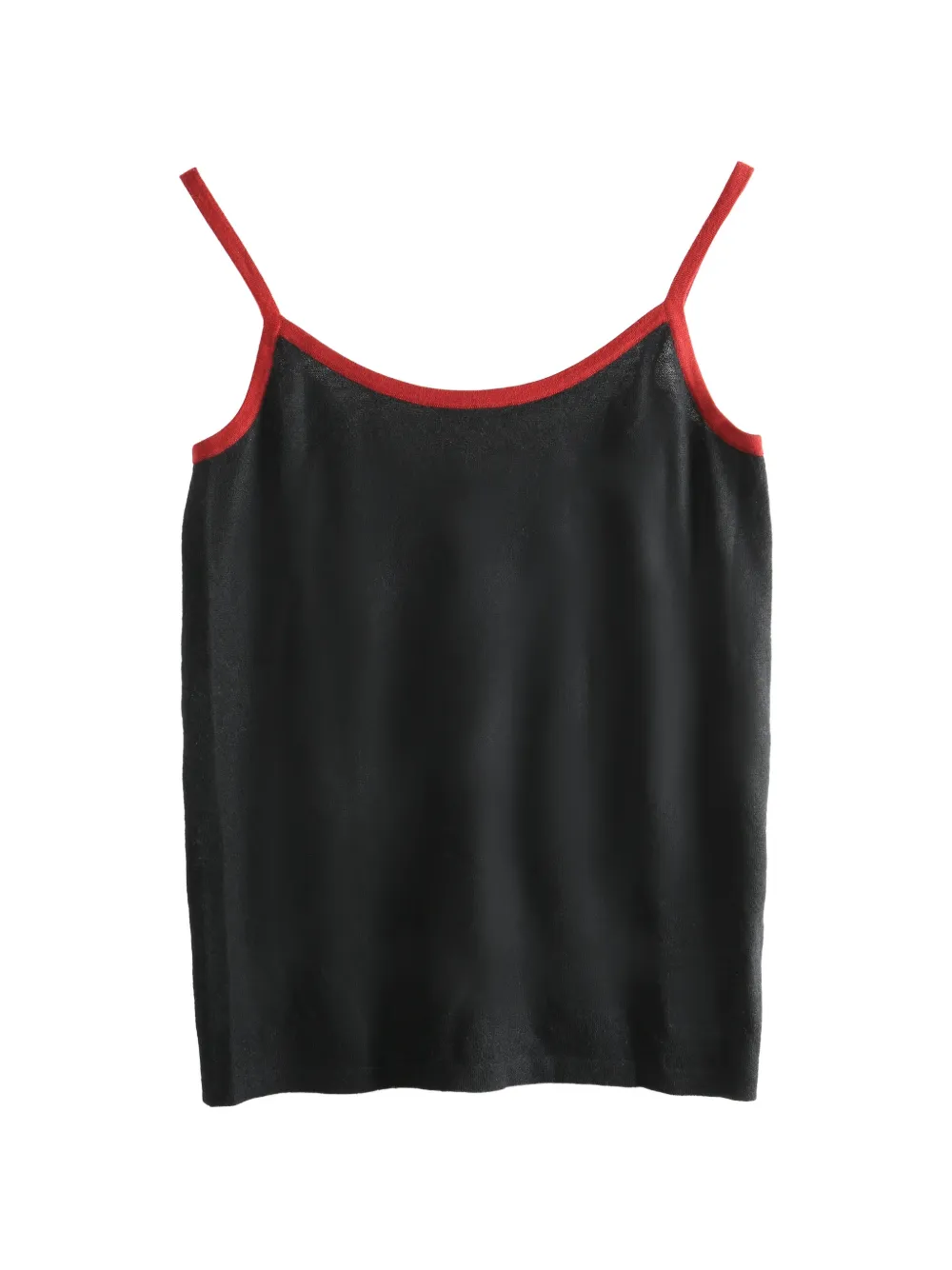 Frenckenberger contrast-trim tank top - Nero