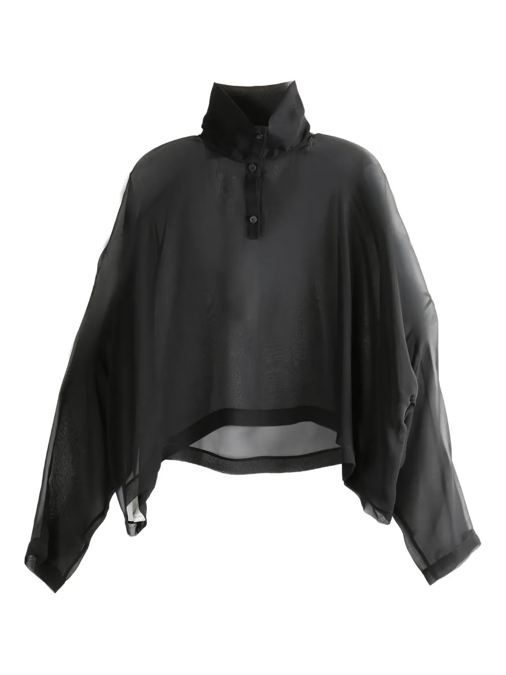 Rick Owens Jumbo Tabard sheer blouse - Black