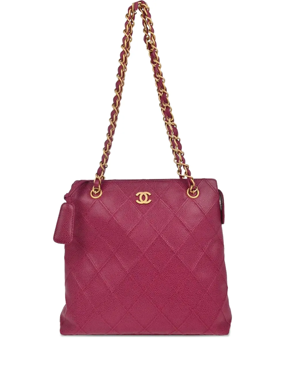 CHANEL Pre-Owned Borsa a spalla in pelle bicolore 2000 - Rosa