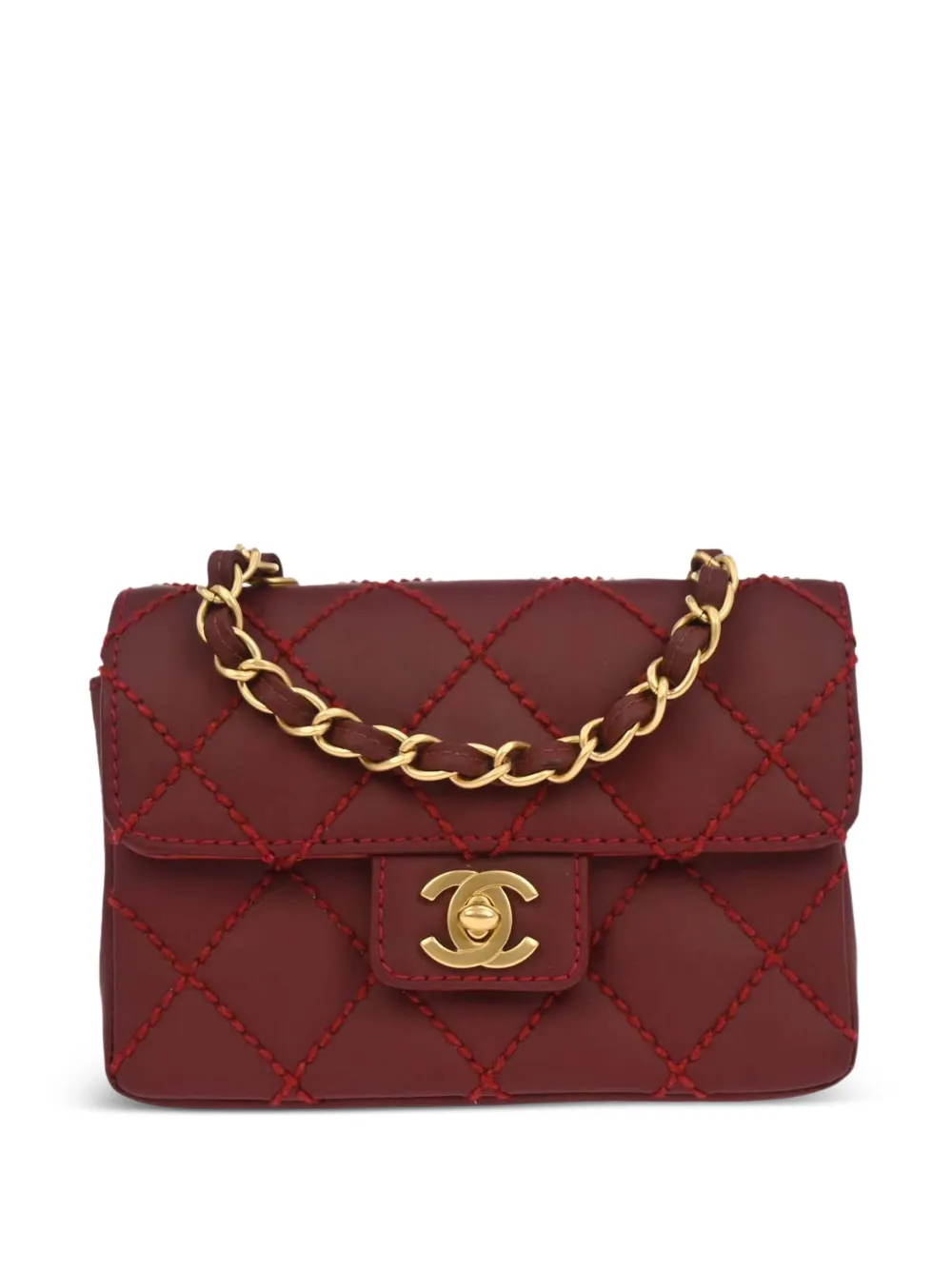 CHANEL Pre-Owned Borsa mini con battente 2003 - Rosso