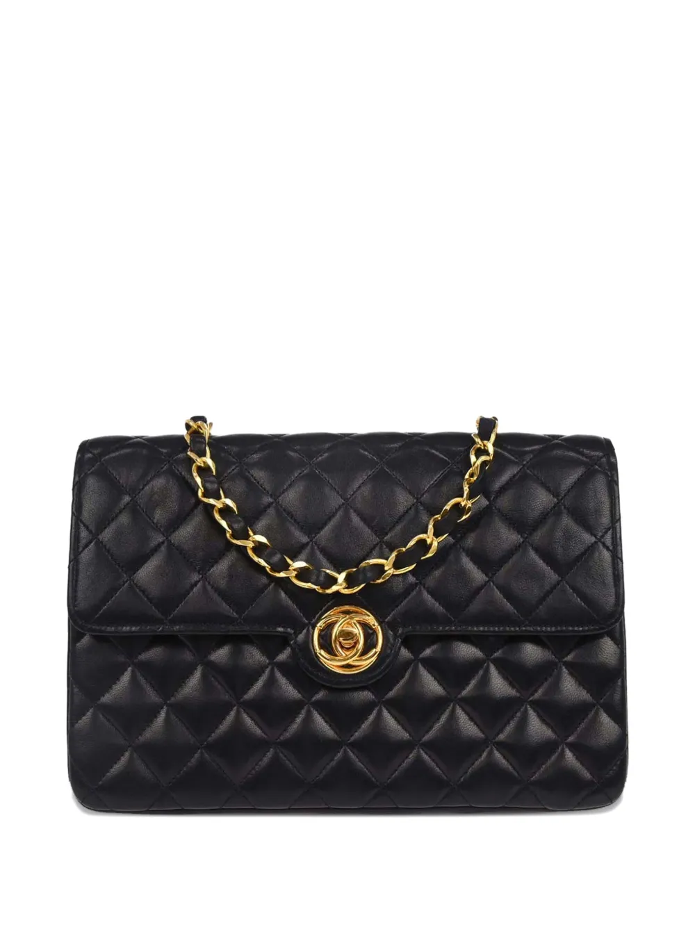 CHANEL Pre-Owned 2007 quilted chain shoulder bag - Black