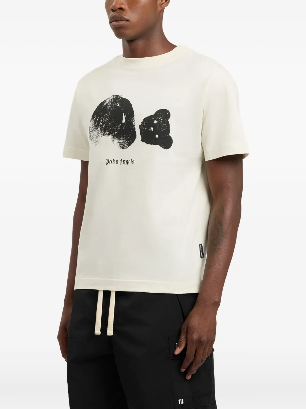 Palm Angels T-shirt met beerprint Beige
