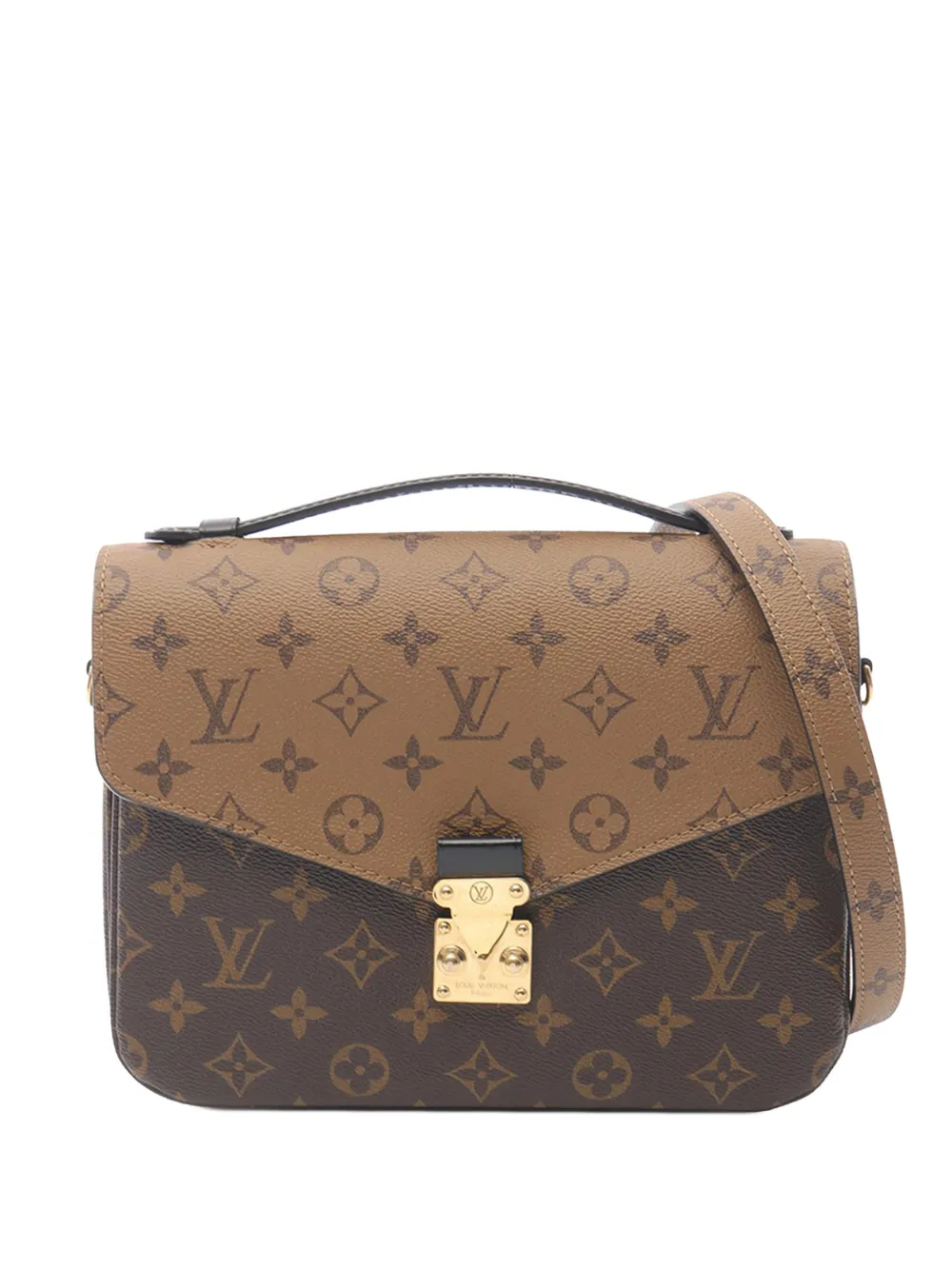 Louis Vuitton Pre-Owned 2021-2025 Monogram Reverse Pochette Metis satchel - Brown