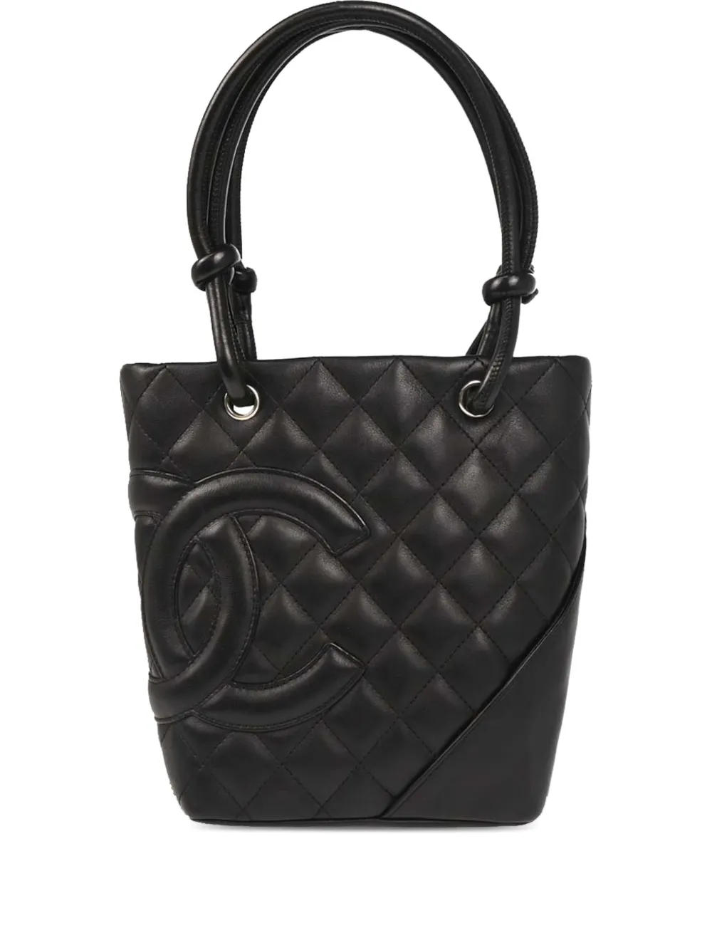 CHANEL Pre-Owned Borsa a mano Cambon Ligne trapuntata 2005 - Nero