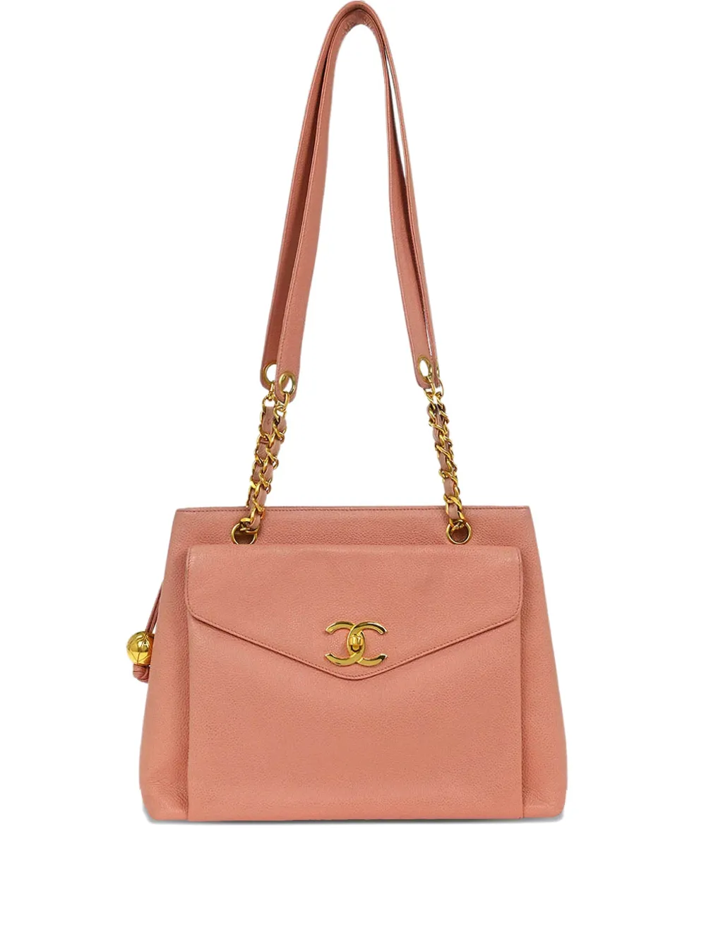 CHANEL Pre-Owned Borsa a spalla in pelle Caviar con catena 1995 - Rosa