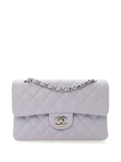 CHANEL Pre-Owned 2021-2025 kleine Classic Double Flap Schultertasche aus Kaviarleder